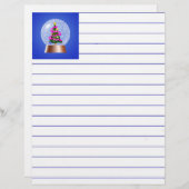 クリスマスツリー雪の球体 (正面/裏面)