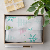 クリスマスツリー雪の結晶ホワイトクリスマス 薄葉紙 (ギフト)