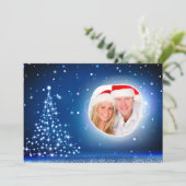 クリスマスツリー雪カスタムの写真2サイドデザイン シーズンカード (スタンド正面)