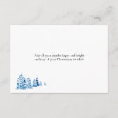 クリスマスツリー雪メリークリスマス エンクロージャーカード (裏面)