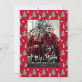 クリスマスツリー音楽ワインチーズカスタムの写真 シーズンカード (正面)