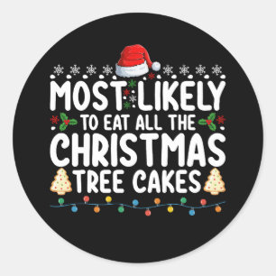 クリスマスツリー食べのケーキを全部買う可能性が高い ラウンドシール
