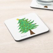 クリスマスツリー飲料用コースター コースター (左側)