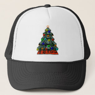 クリスマスツリー飾ザミュージアムZazzleギフト キャップ