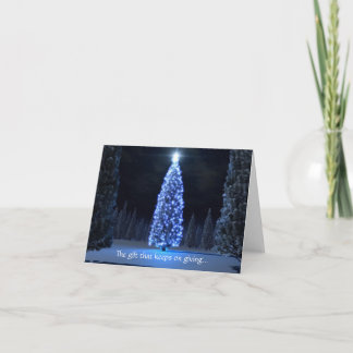 クリスマスツリー100本の木が植えられた！ シーズンカード