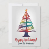 クリスマスツリー13, メリークリスマス, グリーティングカード 招待状 (正面)