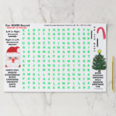クリスマスツリー15単語検索レストランアクティビティ ペーパーパッド (インサイチュ)