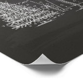 クリスマスツリー1927パテントアートシャルボード ポスター (角)