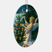 クリスマスツリー2を飾る天使 セラミックオーナメント (右)