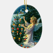 クリスマスツリー2を飾る天使 セラミックオーナメント (裏面)