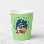 クリスマスツリー20xx付きサンタ追加文字 紙コップ (正面)