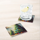 クリスマスツリー2 スクエアペーパーコースター (インサイチュ)