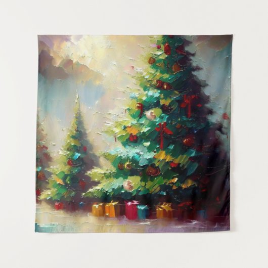 クリスマスツリー2 タペストリー (正面)