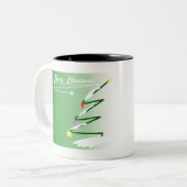 クリスマスツリー39 ツートーンマグカップ (正面左)