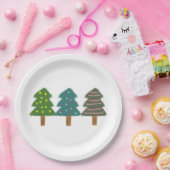 クリスマスツリー39 ペーパープレート (パーティー)