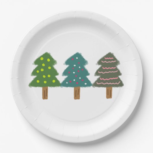 クリスマスツリー39 ペーパープレート (正面)