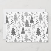 クリスマスツリー4写真パーソナライズされた シーズンカード (裏面)