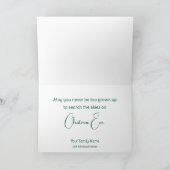 クリスマスツリー4枚の写真 シーズンカード (内部)