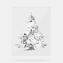 クリスマスツリー アクリル サイン アート デザイン スタイル