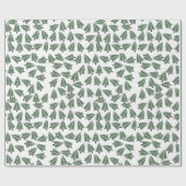 クリスマスツリー アブストラクト アート ミニマル かわいい ラッピングペーパー (フラット)