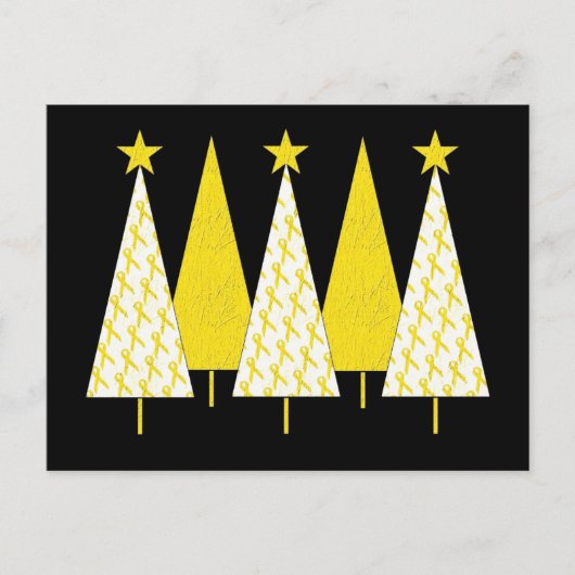 クリスマスツリー – イエローリボン シーズンポストカード (正面)
