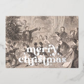 クリスマスツリー | ウィンズローホーマー 箔シーズンカード (正面)