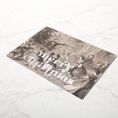 クリスマスツリー | ウィンズローホーマー 箔シーズンカード (回転した状態)