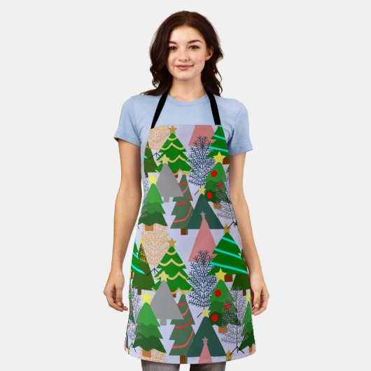 クリスマスツリー！ エプロン (着用した状態)