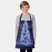 クリスマスツリー エプロン (着用した状態)