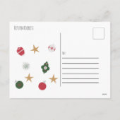 クリスマスツリー&オーナメントホリデーポストカード シーズンポストカード (裏面)