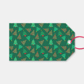 クリスマスツリー | カスタムグリーン ギフトタグ (正面(横))