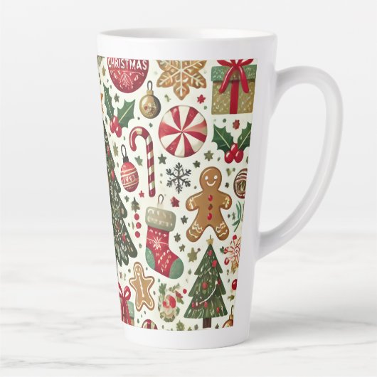 クリスマスツリー カフェラテマグ (右)