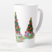 クリスマスツリー カフェラテマグ (右アングル)