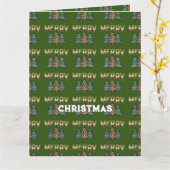 クリスマスツリー カード (黄色い花)