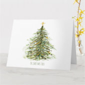 クリスマスツリー カード (黄色い花)