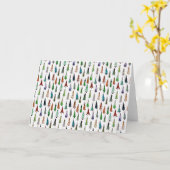 クリスマスツリー カード (黄色い花)