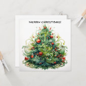 クリスマスツリー カード (正面/裏面インサイチュ)