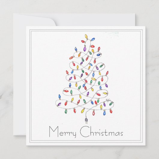 クリスマスツリー カード (正面)