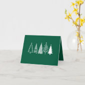 クリスマスツリー カード (黄色い花)