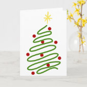 クリスマスツリー カード (黄色い花)