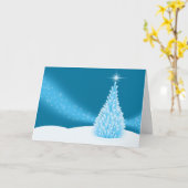 クリスマスツリー カード (黄色い花)