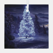 クリスマスツリー ガラスオーナメント (裏面)