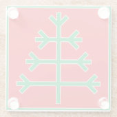 クリスマスツリー ガラスコースター (裏面)