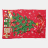 クリスマスツリー キッチンタオル (横)