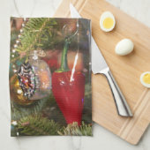 クリスマスツリー！ キッチンタオル (四つ折り)