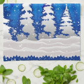 クリスマスツリー キッチンタオル (折り畳み)
