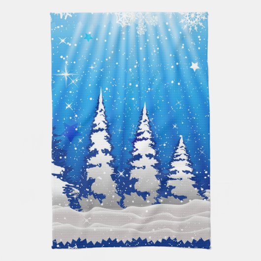 クリスマスツリー キッチンタオル (縦)