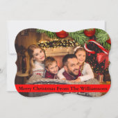 クリスマスツリー&キャンディー縁どステファンシーーン シーズンカード (正面)