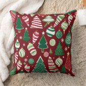 クリスマスツリー キャンディ オーナメント 枕 (ブランケット)