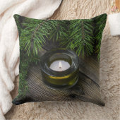 クリスマスツリー&キャンドル装飾用クッション クッション (ブランケット)